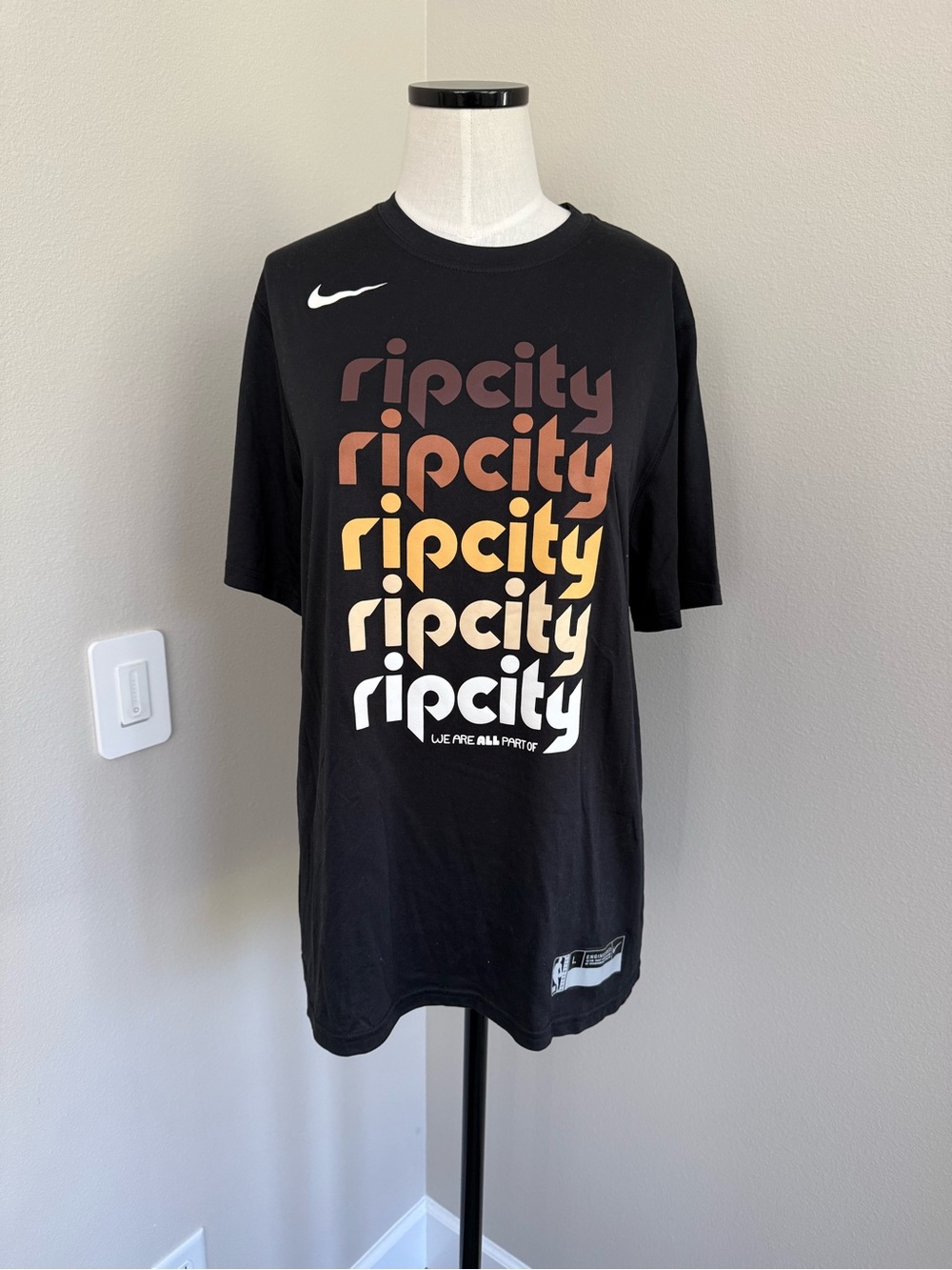Nike Black Ripcity Trailblazers Tee
